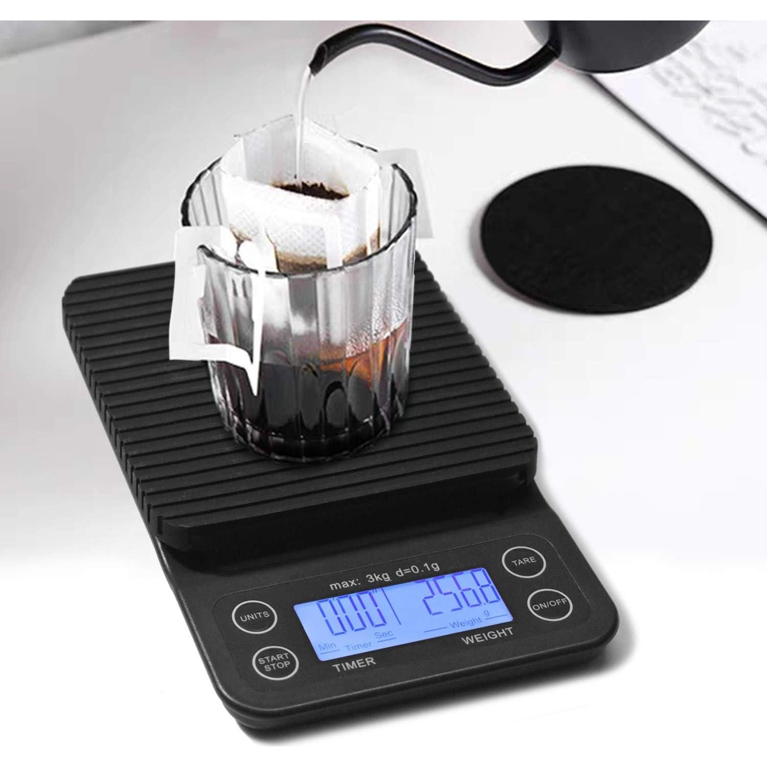 Báscula Digital de Café Cozy Blue con Temporizador 3 kg