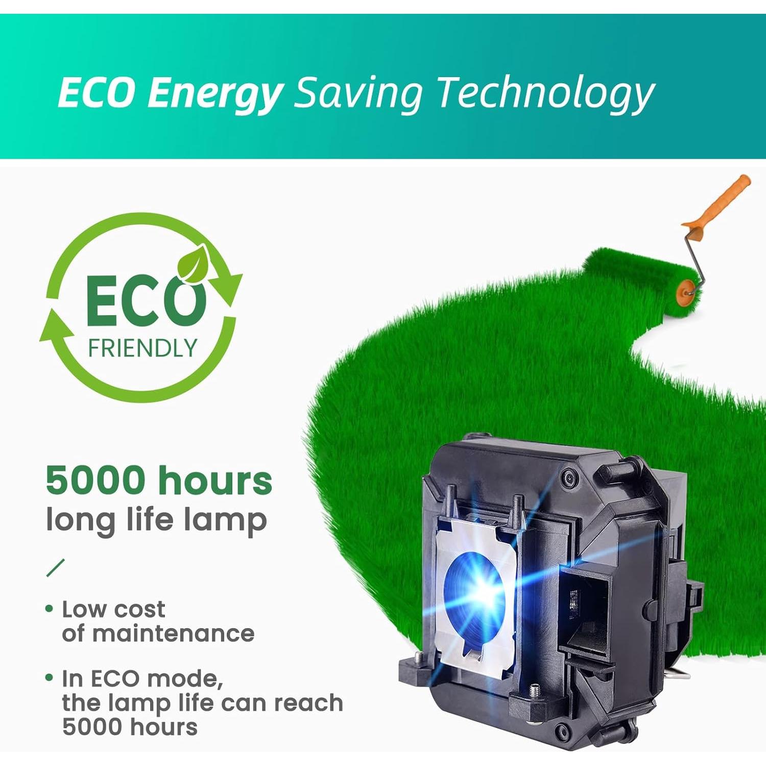 Bombilla de Proyector Stanlamp ELP60 Compatible con Epson