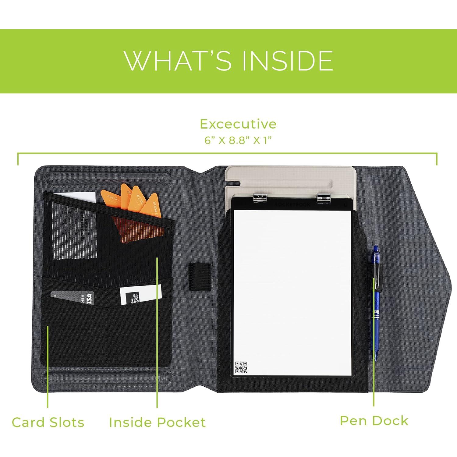 Cubierta Rocketbook Orbit Executive 100% Reciclable - Negro