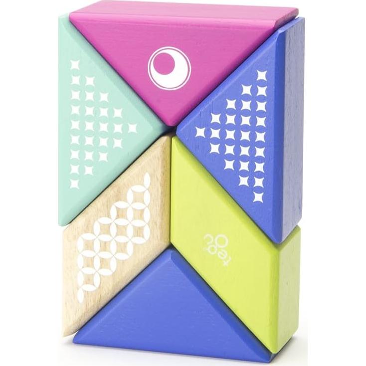 Juego de Bloques Magnéticos Tegu Colibrí 6 Piezas para Viajar