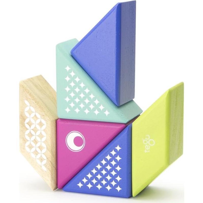 Juego de Bloques Magnéticos Tegu Colibrí 6 Piezas para Viajar