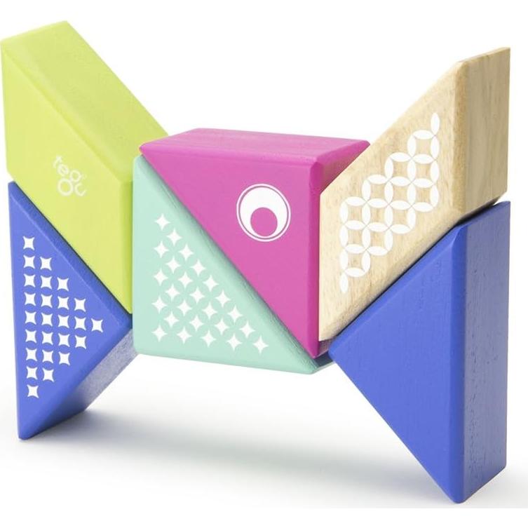 Juego de Bloques Magnéticos Tegu Colibrí 6 Piezas para Viajar