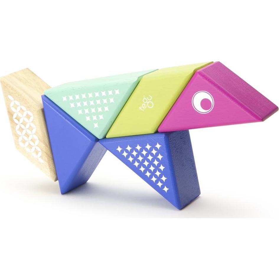 Juego de Bloques Magnéticos Tegu Colibrí 6 Piezas para Viajar