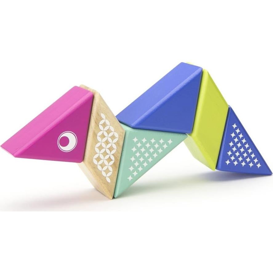 Juego de Bloques Magnéticos Tegu Colibrí 6 Piezas para Viajar