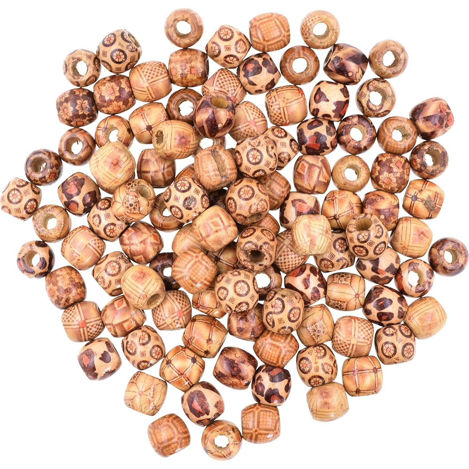 Cuentas de Madera Mandala Crafts 17mm Patrones Africanos 200 Pcs