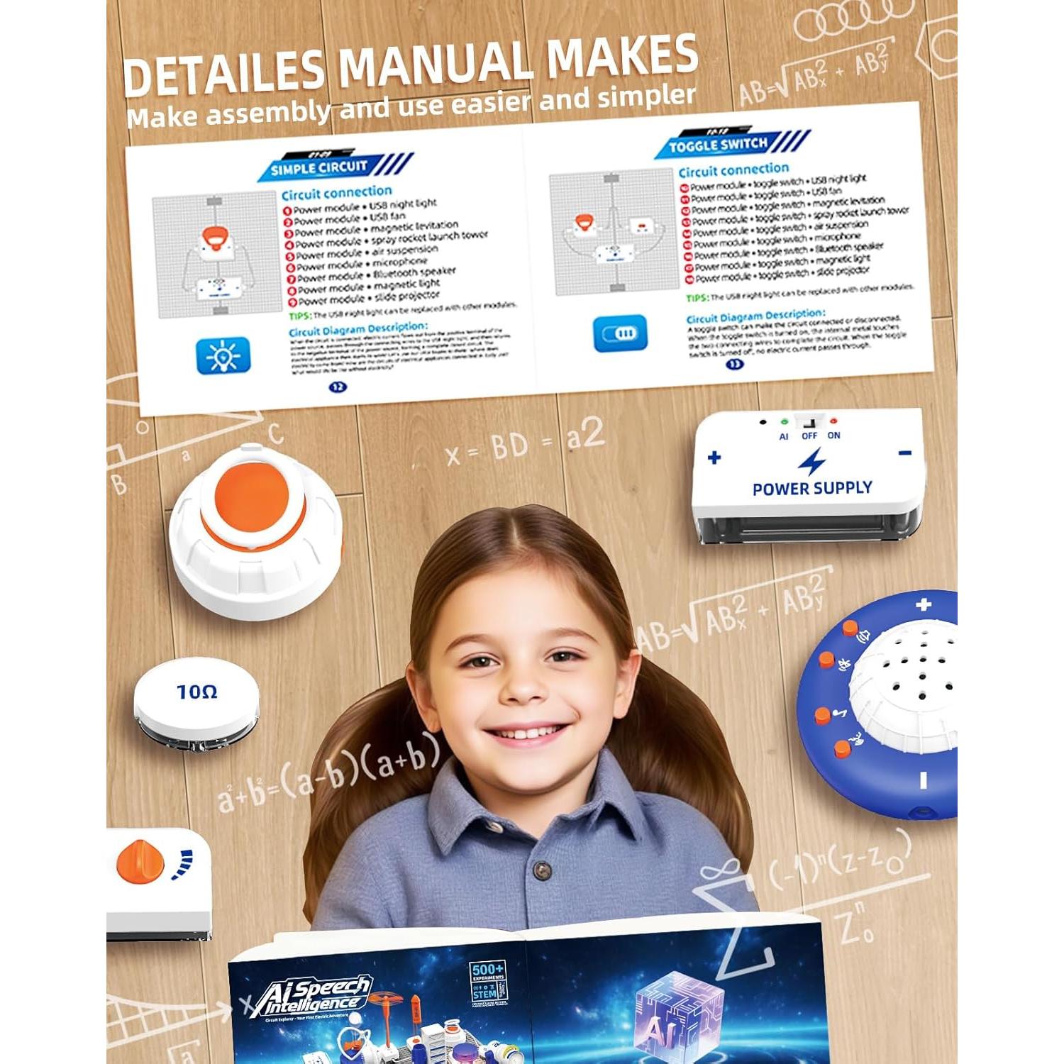 Kit STEM Electrónica VLGOEM 66 Piezas Proyectos 1200+