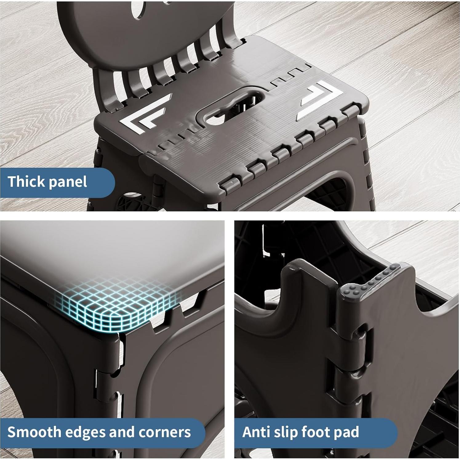 Conjunto de Mesa y Sillas Plegables UNICOO para Niños - Espresso