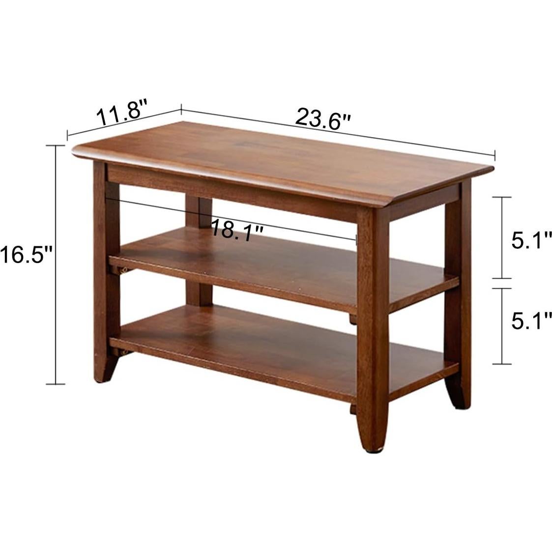 Banco de Almacenamiento XKZG de Madera 60 cm Marrón