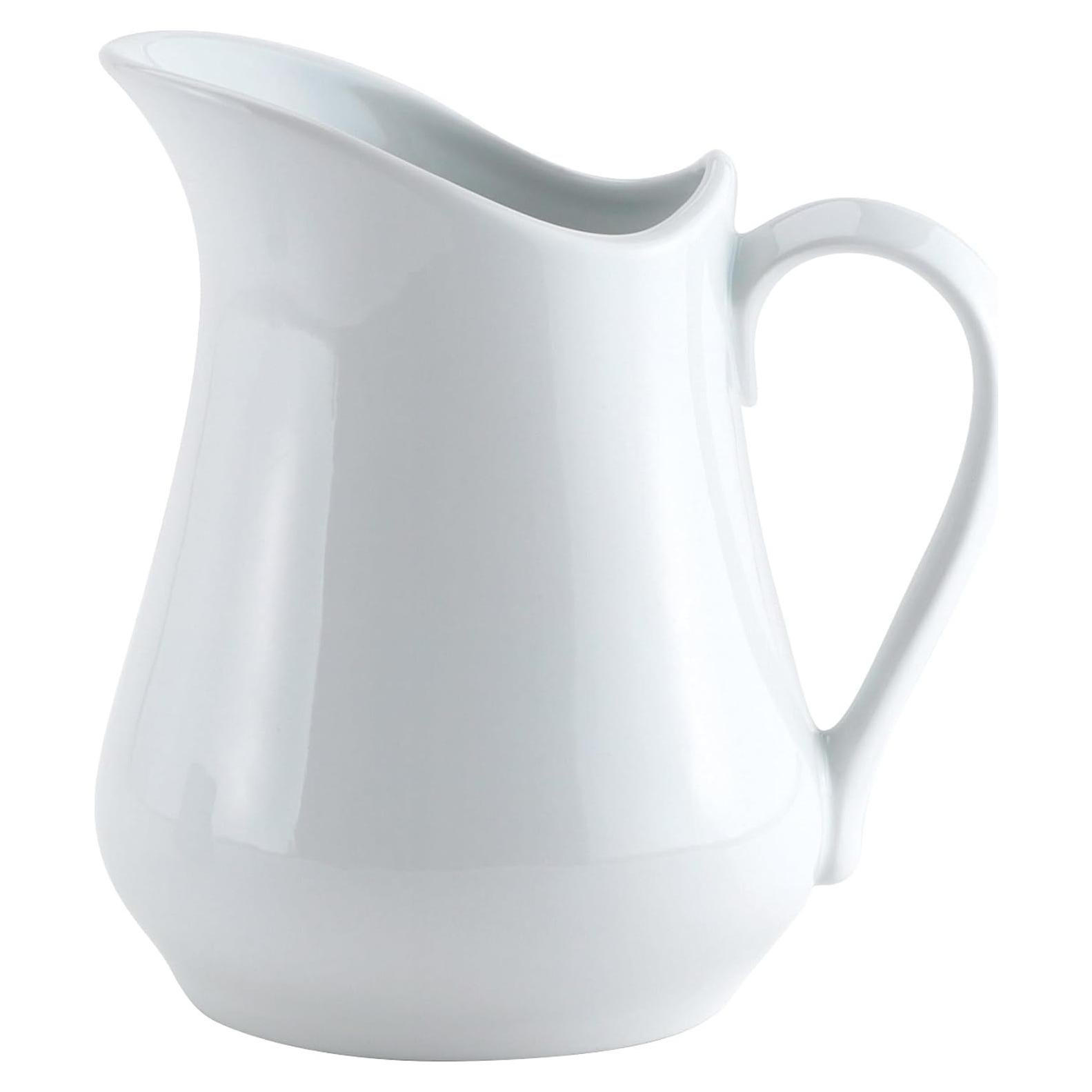 Jarra de Crema HIC Kitchen de Porcelana 480ml, Vertido Sin Goteo