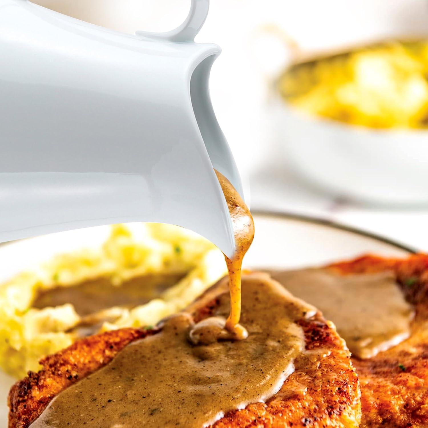 Jarra de Crema HIC Kitchen de Porcelana 480ml, Vertido Sin Goteo