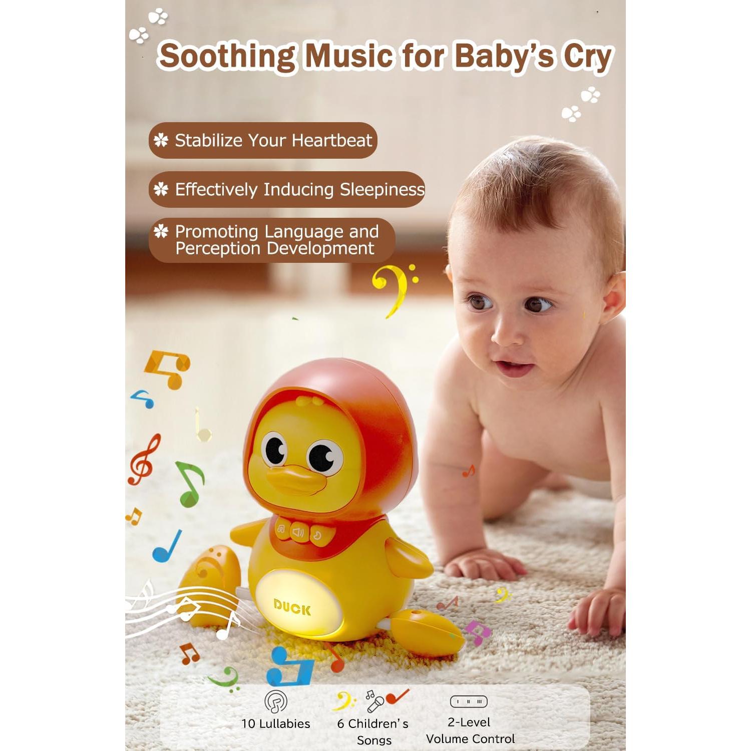 Juego de Juguetes para Gatear Bebé - Patitos Magnéticos con Música