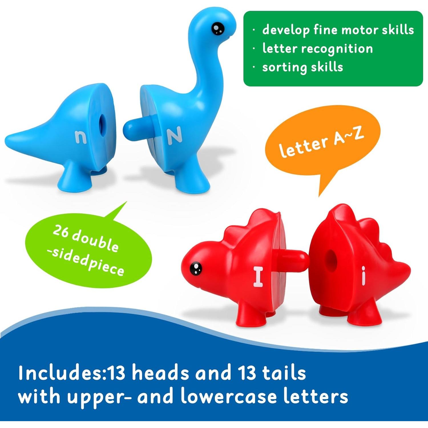 Juguetes Montessori Dinosaurios Alfabeto 1-4 Años - Foshan