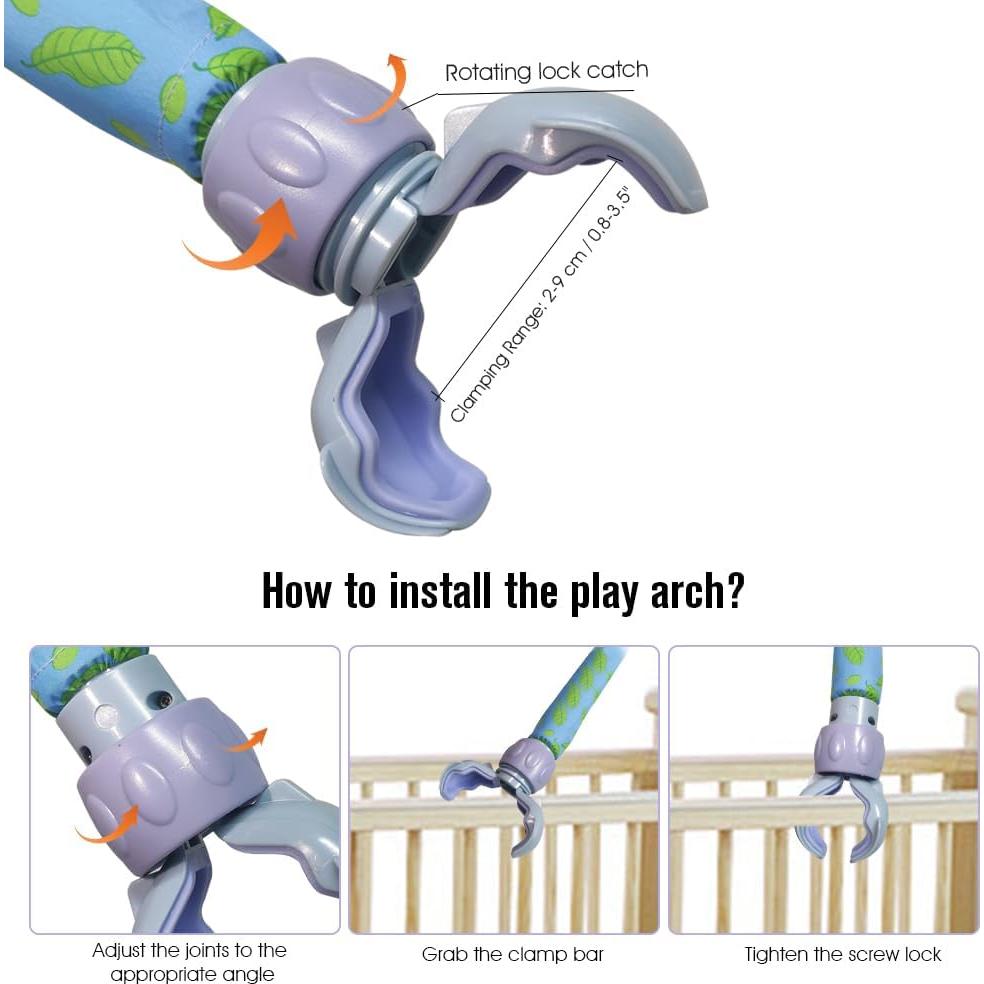 Arco de Juego Ajustable Willway para Bebés con Juguetes Musicales