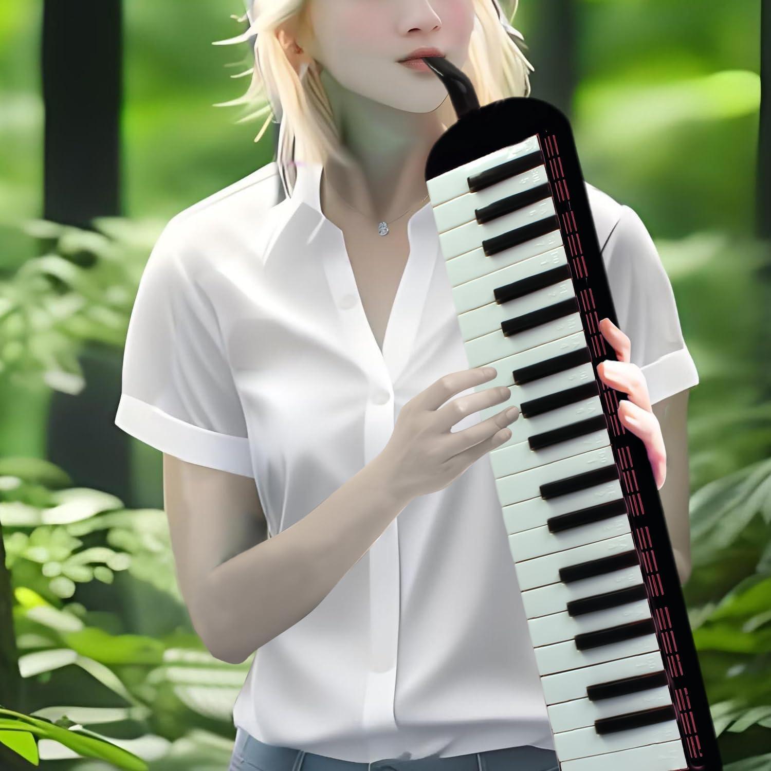 Piano de Aire Melódico Profesional YCXYQ 37 Teclas Negro