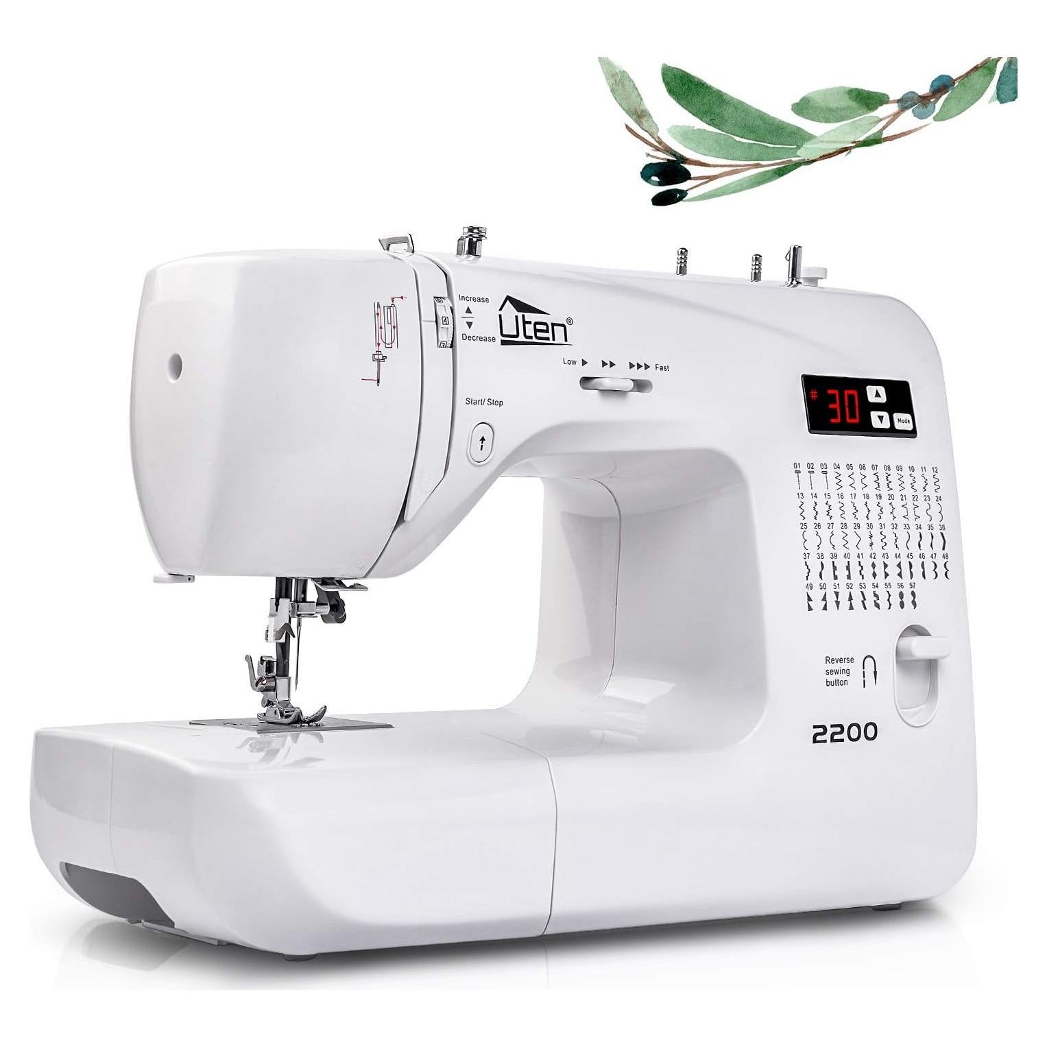 Máquina de Coser Computarizada Uten 2200 con 60 Puntadas