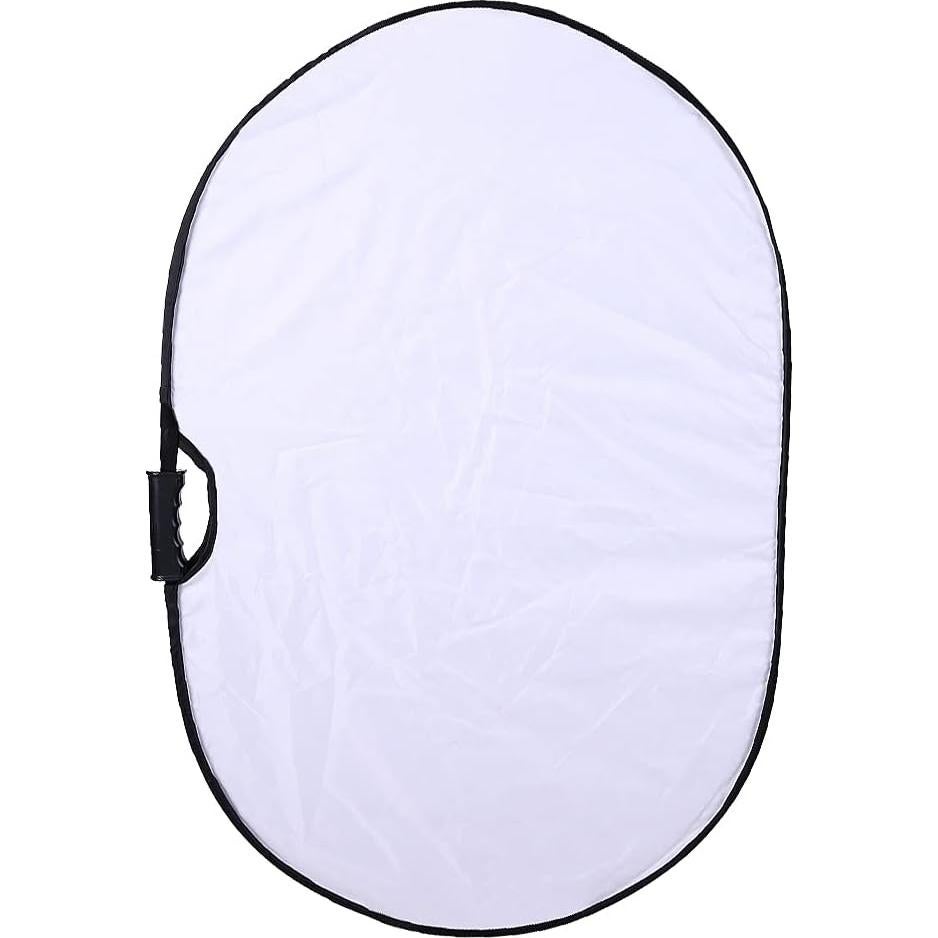 Reflector Ovalado Colapsable 2-en-1 TRUMAGINE 60x90cm Plata/Blanco