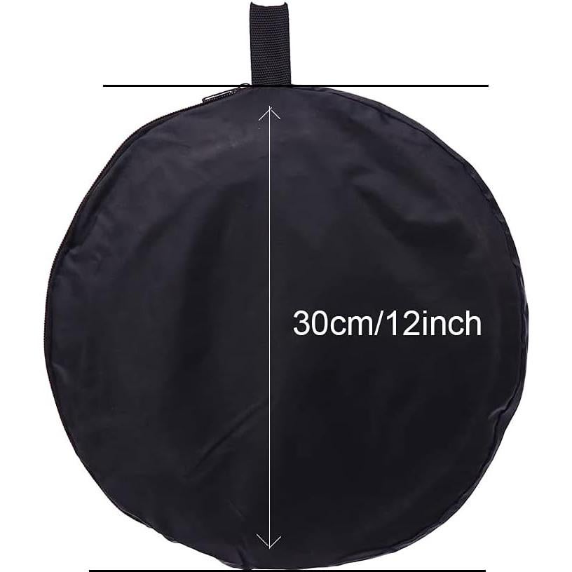 Reflector Ovalado Colapsable 2-en-1 TRUMAGINE 60x90cm Plata/Blanco