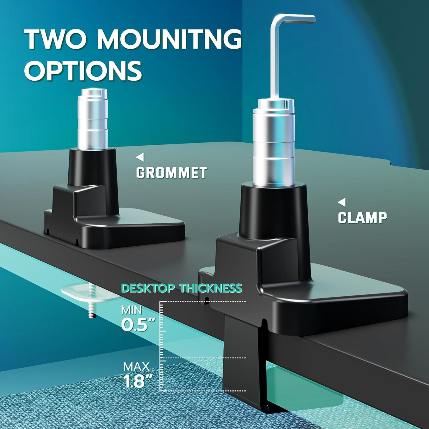 Soporte de Monitor Ultrawide ARES WING GDT1006UCBK 24-57" 30 kg