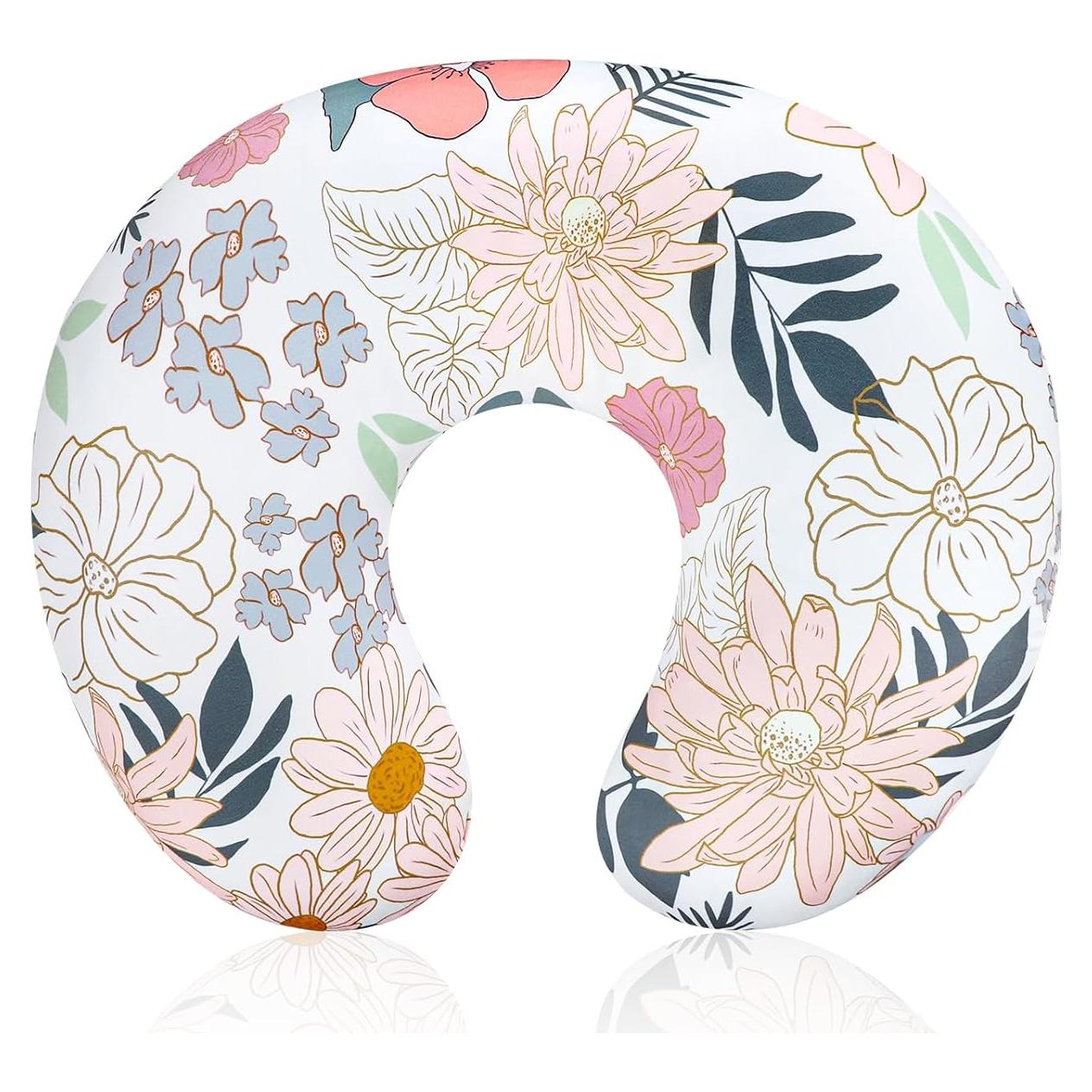 Funda de Almohada de Lactancia HNHUAMING Floral Rosa 1 Unidad