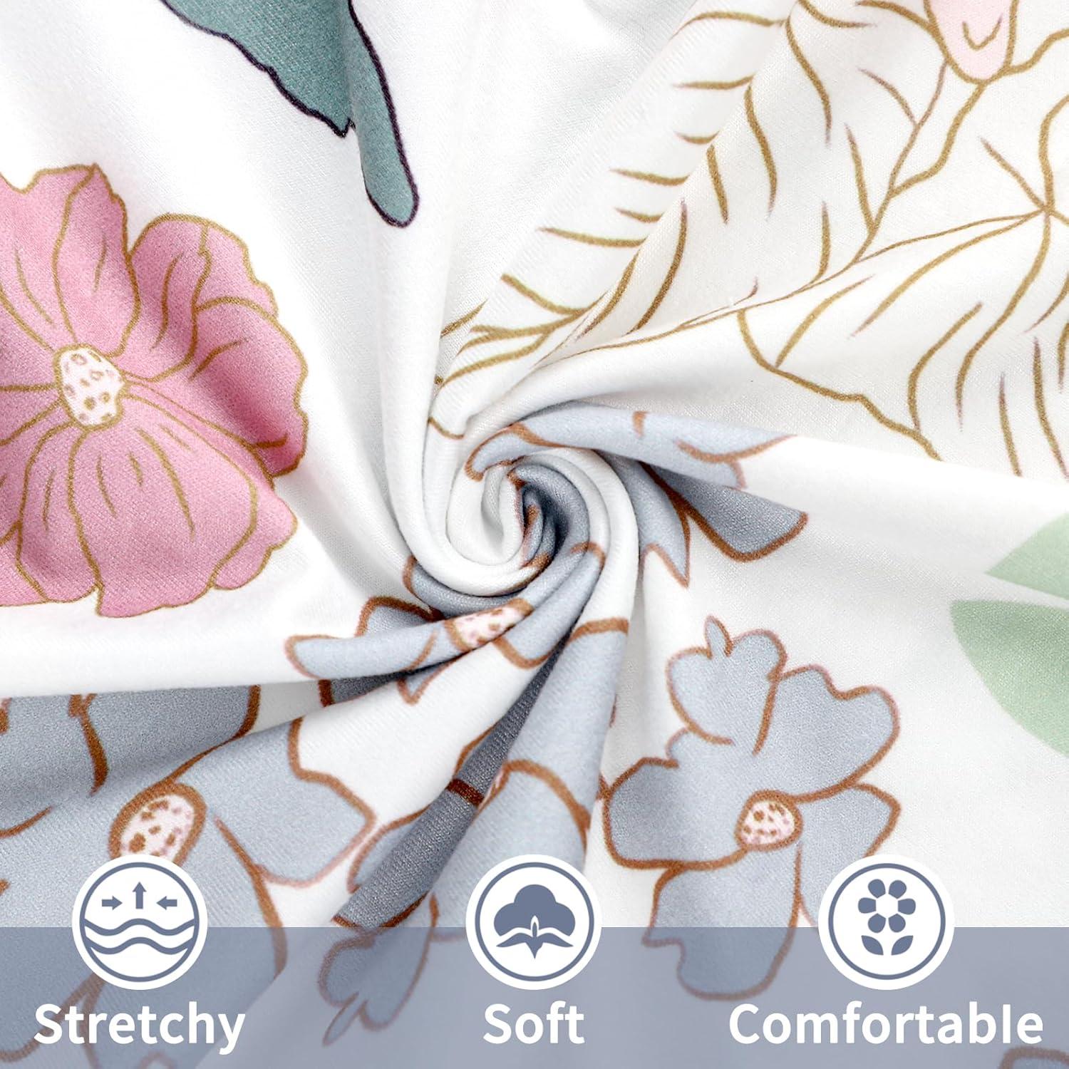 Funda de Almohada de Lactancia HNHUAMING Floral Rosa 1 Unidad