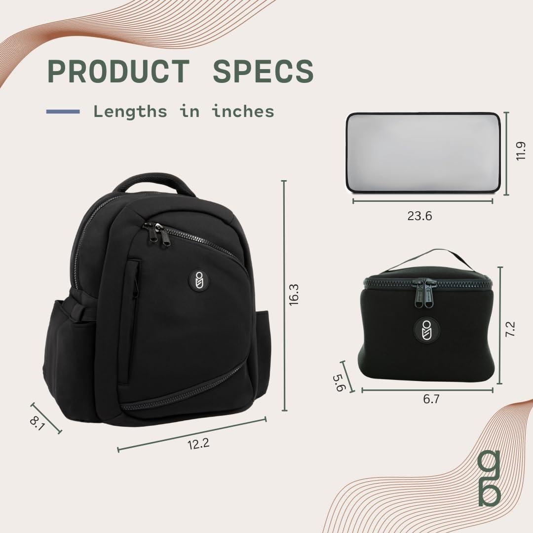 Mochila para extractor de leche Gear Baby con enfriador y cambiador