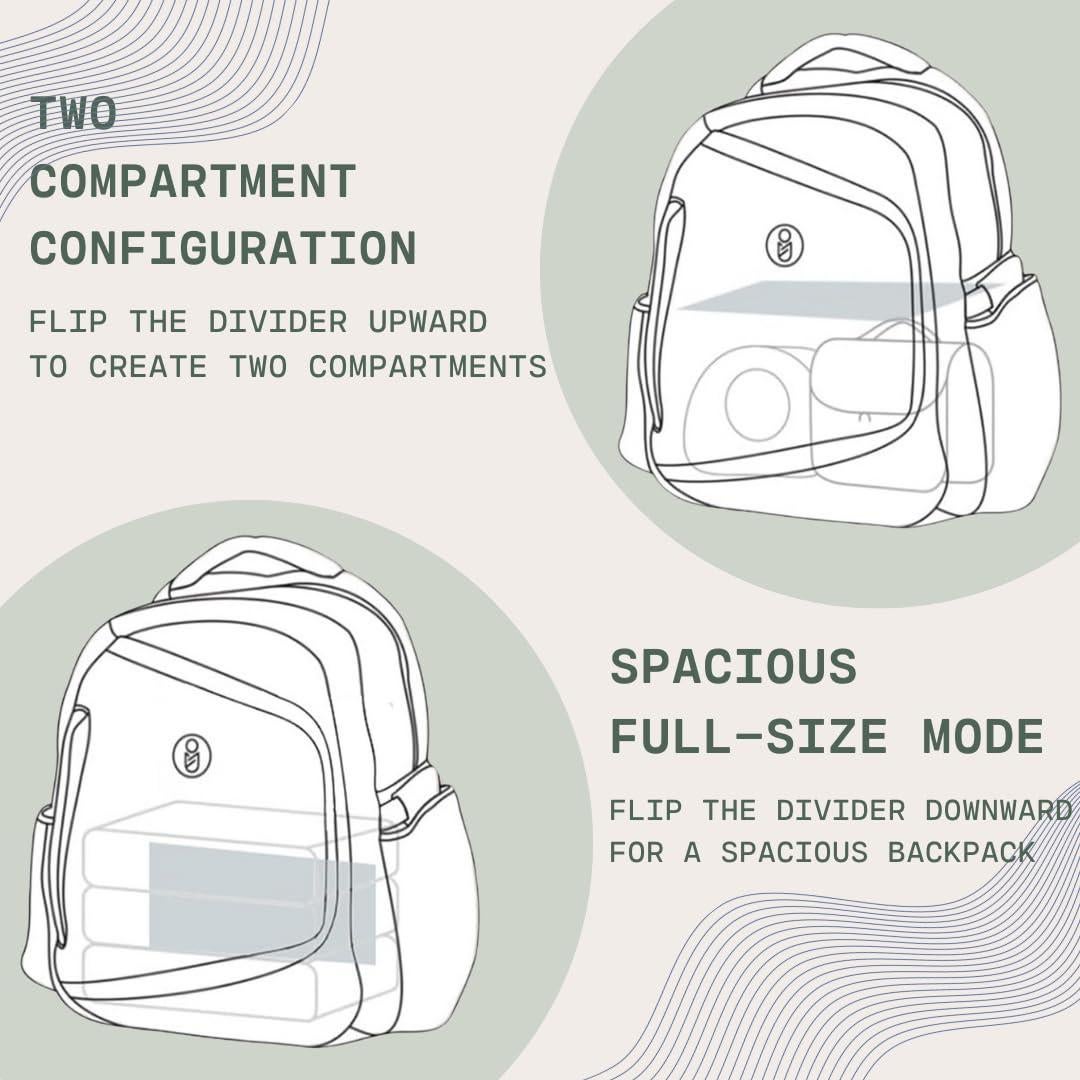 Mochila para extractor de leche Gear Baby con enfriador y cambiador
