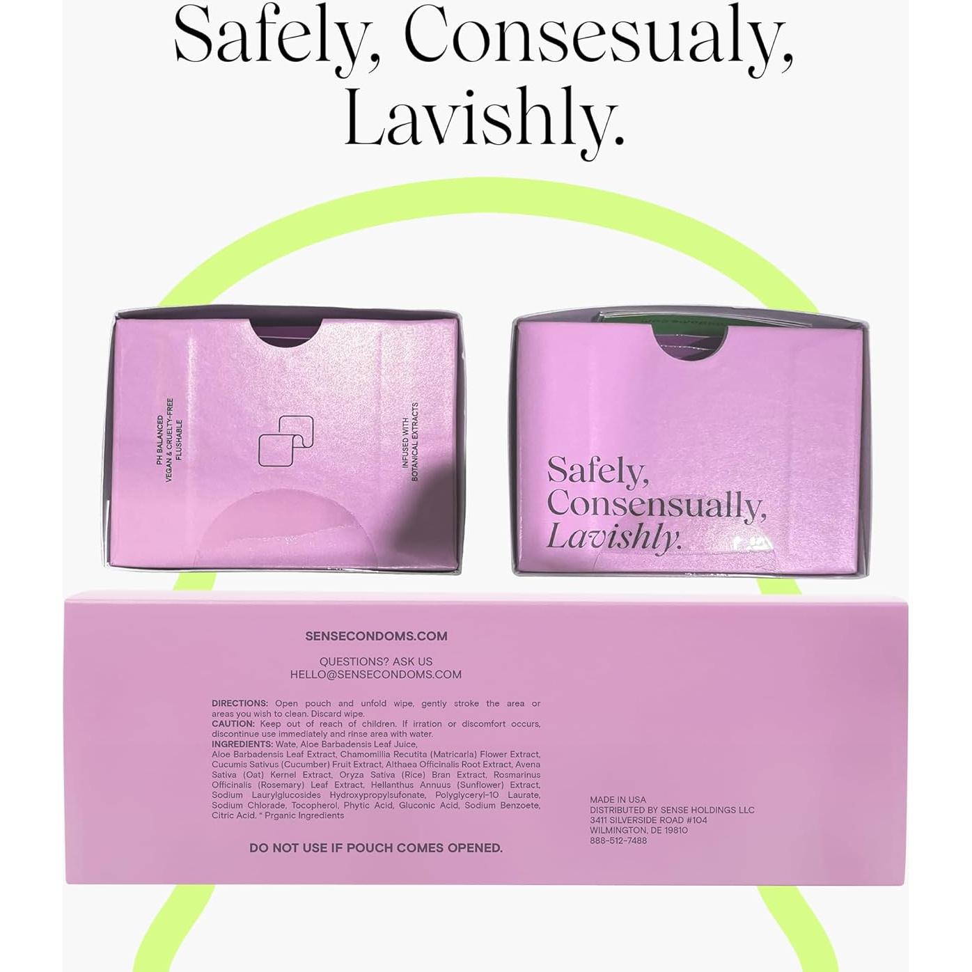 Toallitas Limpiadoras Sense - Paquete de 12 Toallitas pH Balanceado