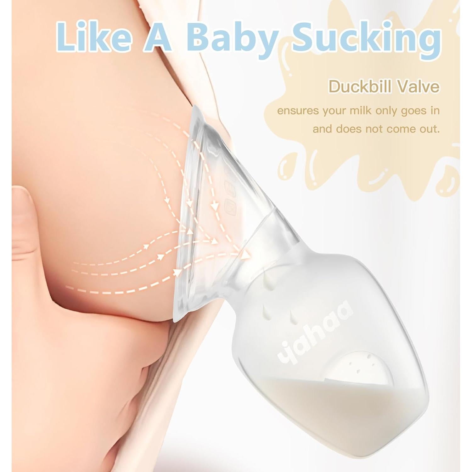 Bomba de Pecho Manual Yahaa 2 Sets 4oz Silicona Transparente