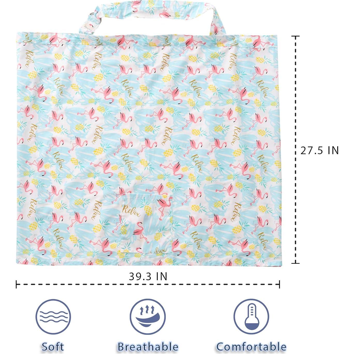 Cubierta de Lactancia Gina Era 100% Algodón Verde 91x70 cm