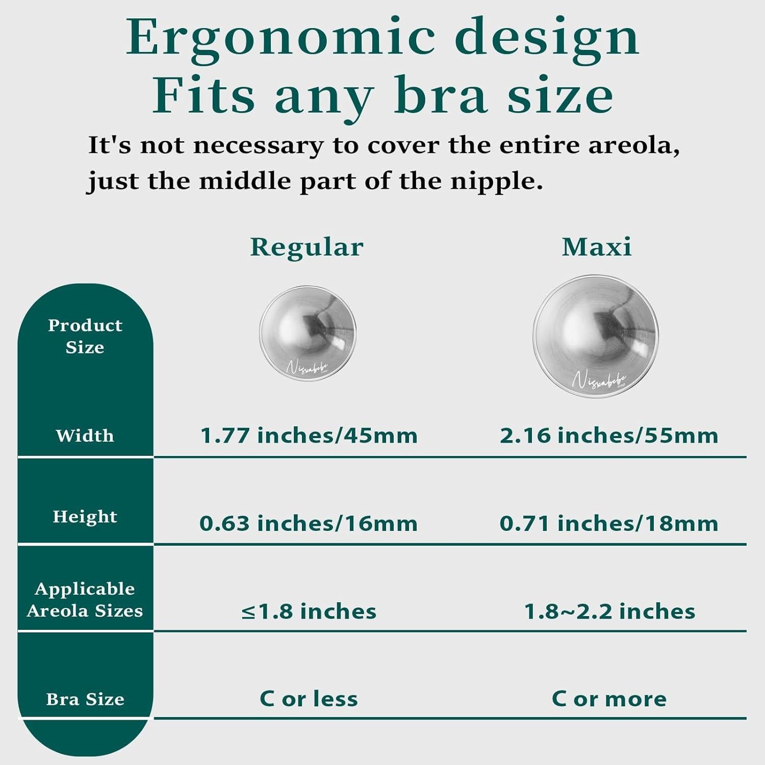 Copas de Plata para Lactancia Nisxabebe - Maxi, 999 Plata