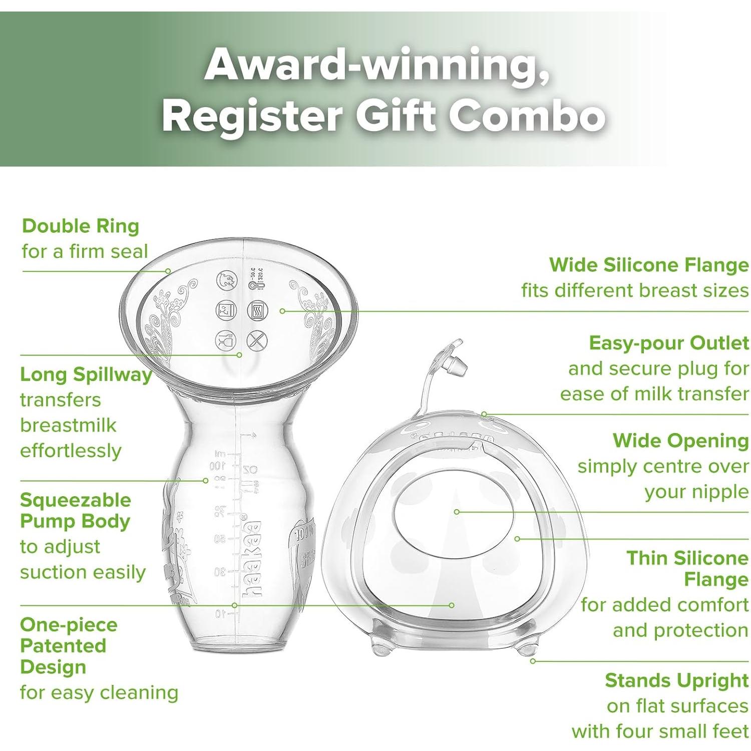 Bomba Manual de Lactancia Haakaa 4oz y Colector Ladybug 75ml