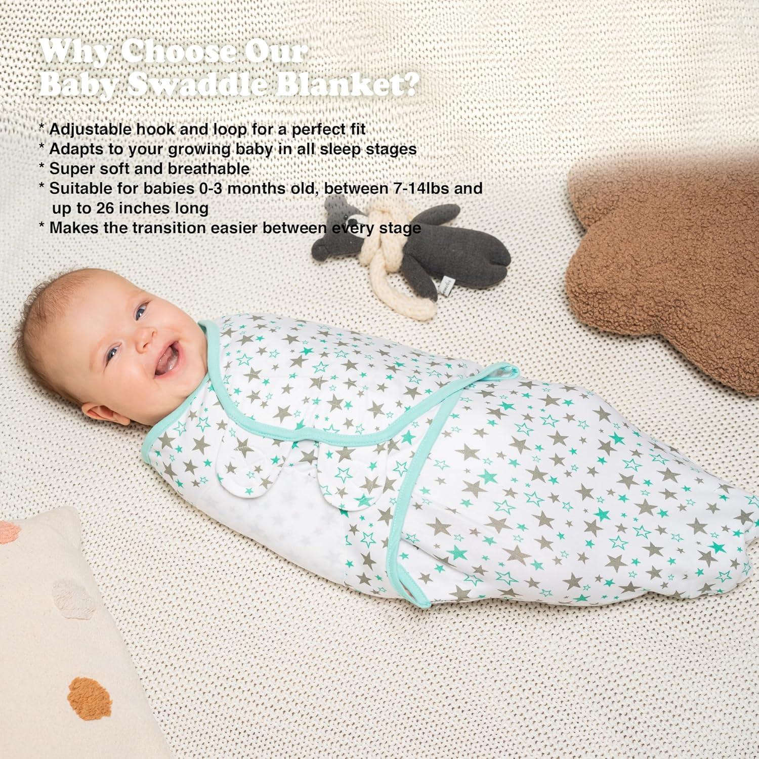 Sacos de Sueño Bublo Baby para Bebés Prematuros 3 Cuentas Aqua