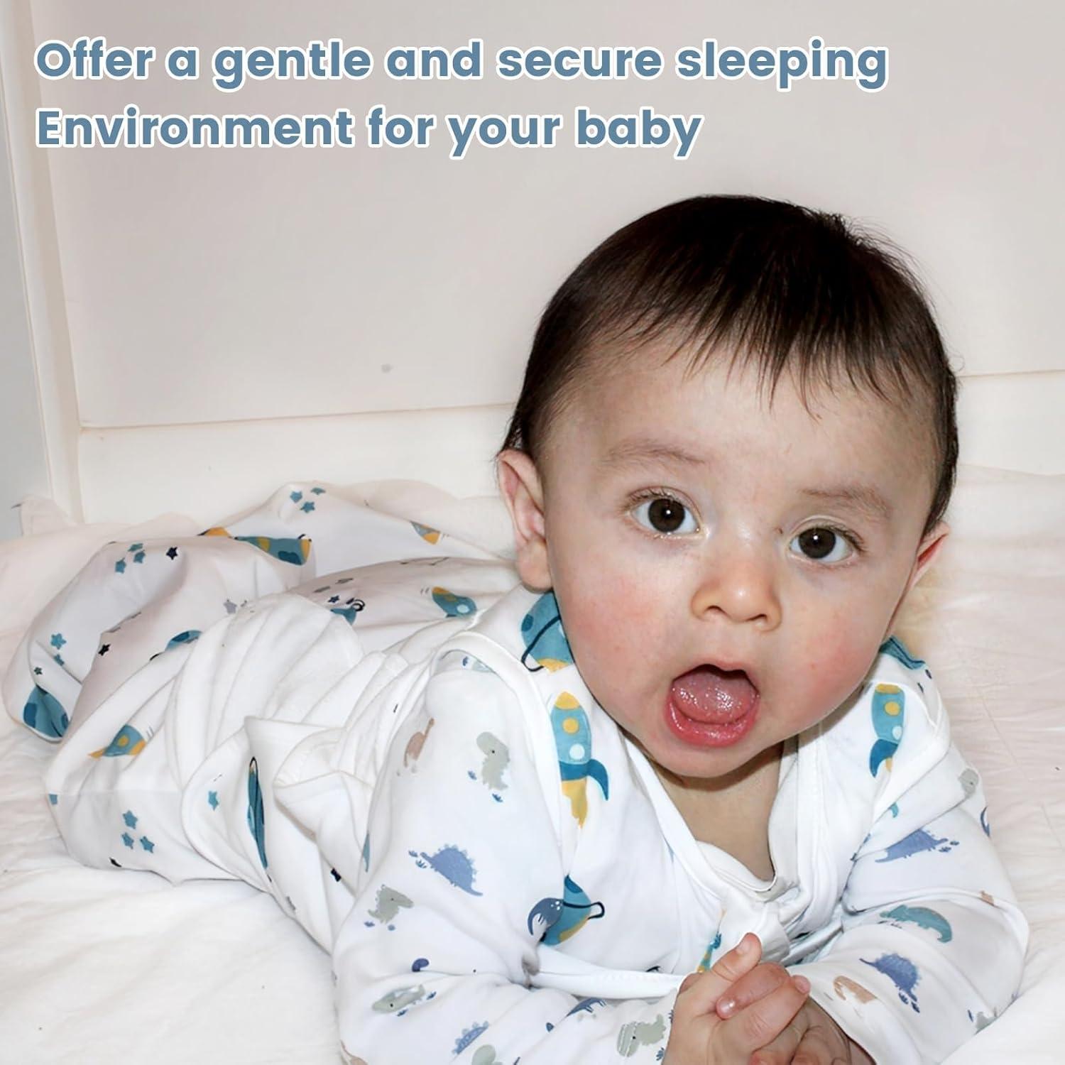 Saco de Sueño Swaddle ZIGJOY 0.5 TOG Algodón 0-6 Meses Azul