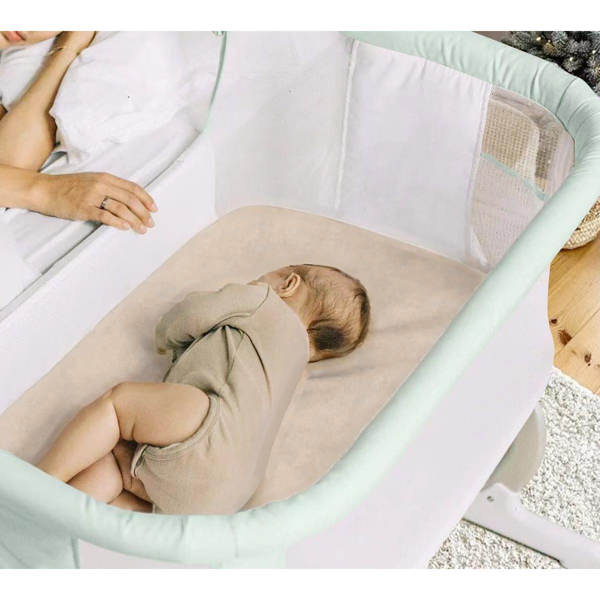 Paquete de 4 Sábanas Ajustadas para Cuna Haleeone Azul