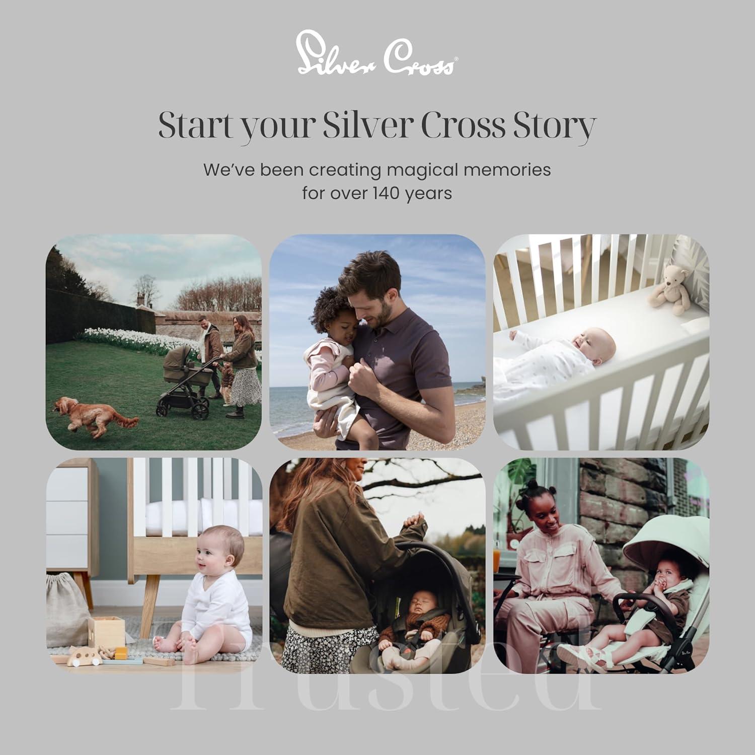 Cuna de viaje Silver Cross Sleep & Go 3 en 1 - Carbón