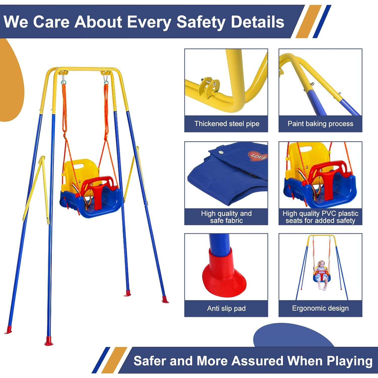 Columpio 3 en 1 Luxdsgn para Bebés 6 meses a 10 años