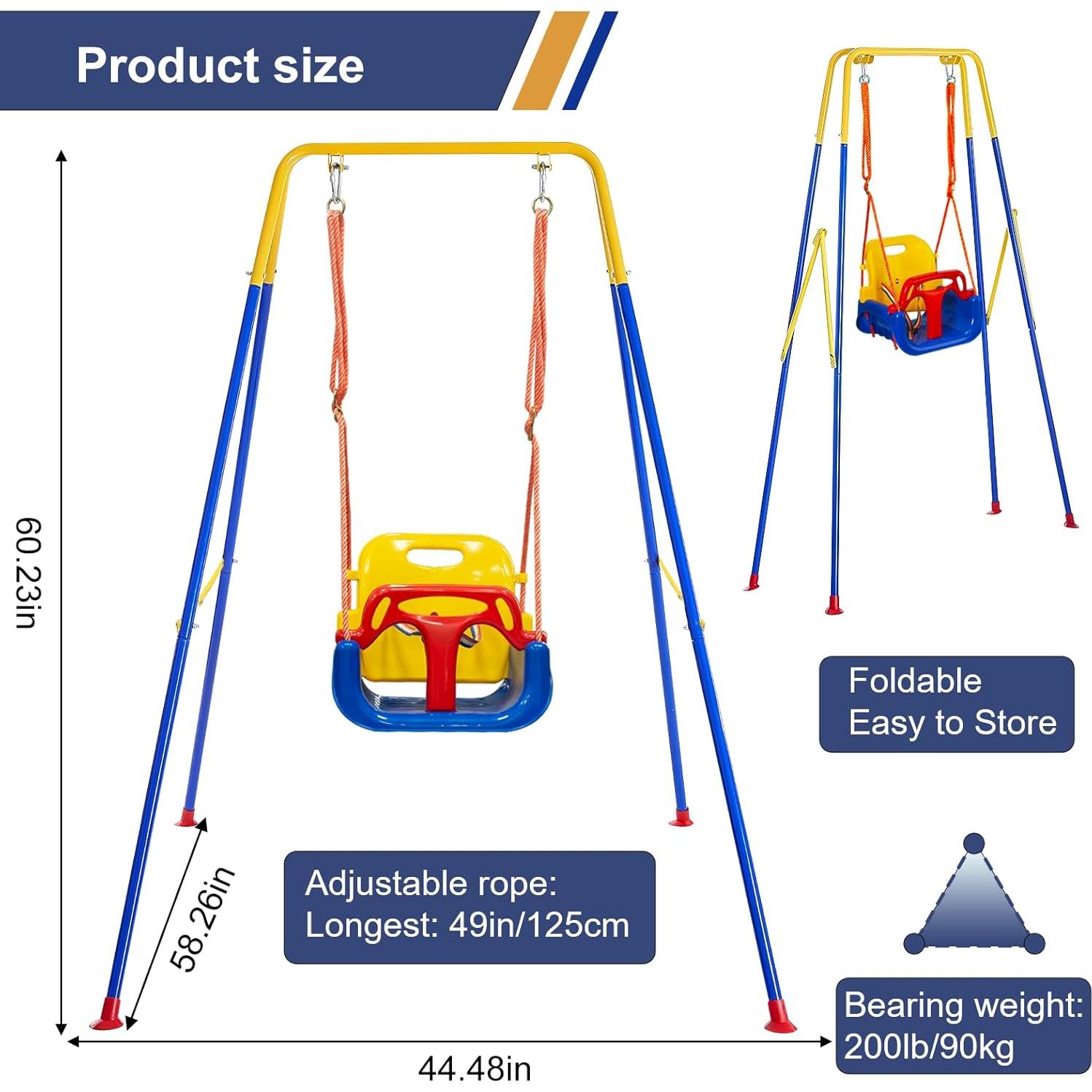 Columpio 3 en 1 Luxdsgn para Bebés 6 meses a 10 años