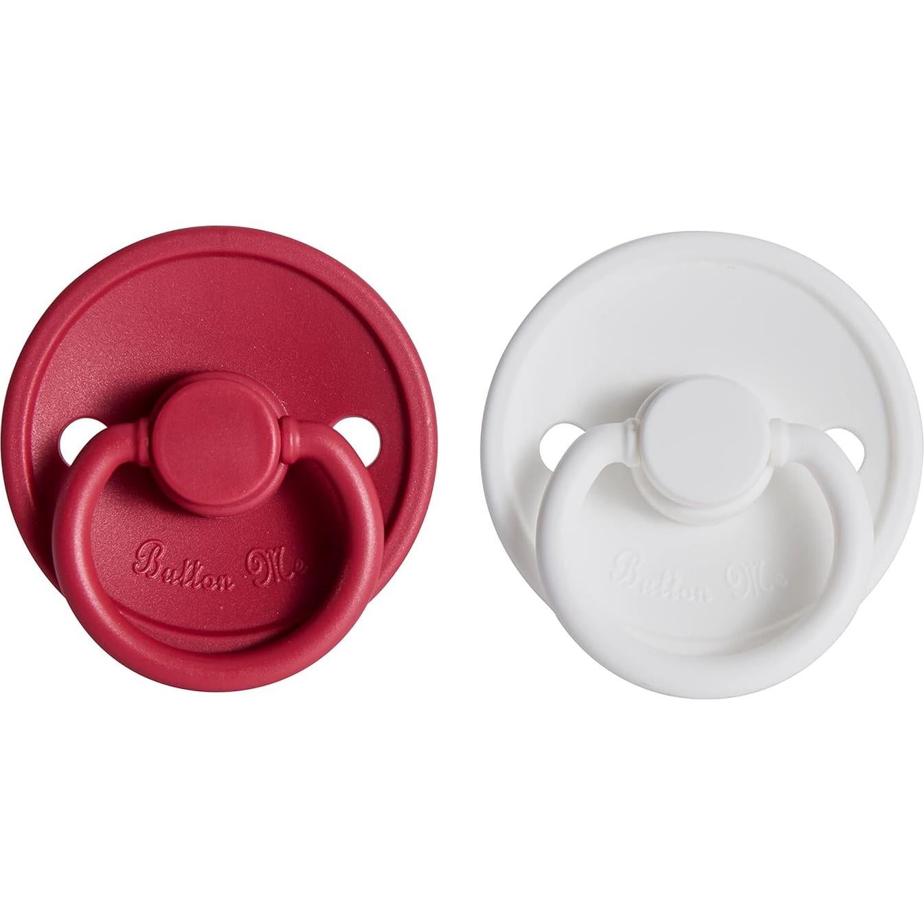 Chupetes de Silicona ButtonMe 0-6 Meses Sin BPA - Paquete de 2