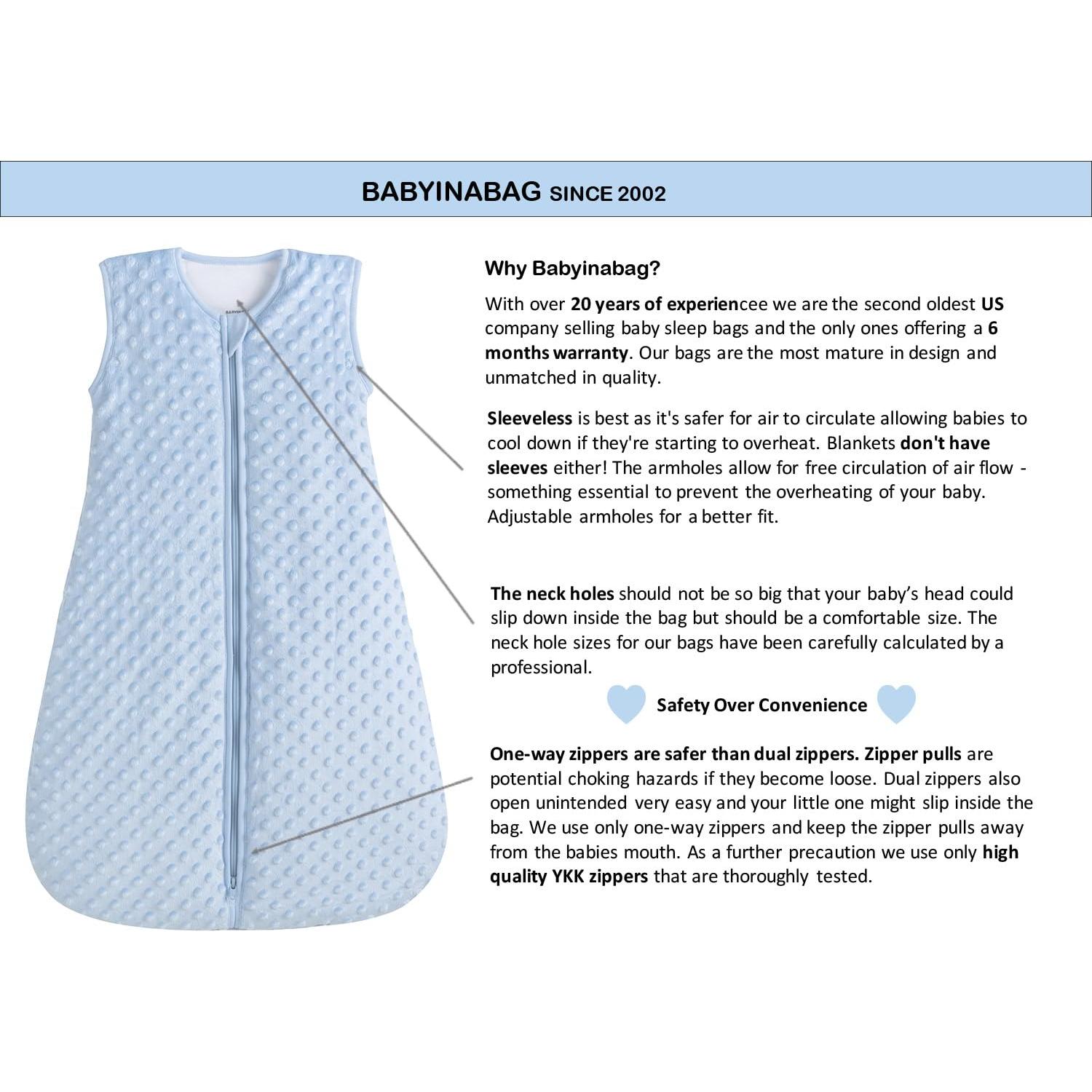 Saco de Dormir para Bebés BabyinaBag Acolchado Invierno 2.5 Tog