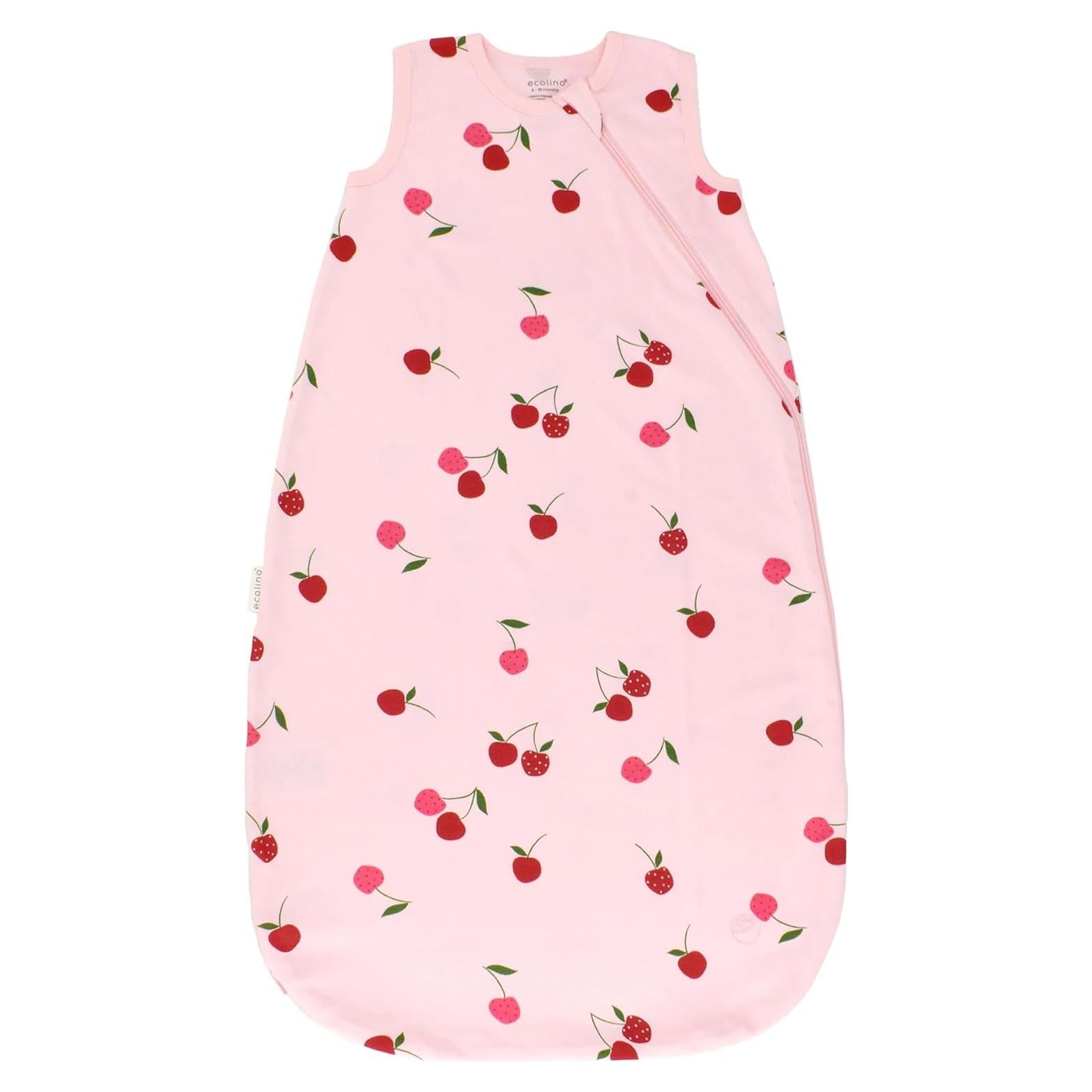 Saco de dormir Ecolino 100% Algodón Orgánico 0-6 meses Cereza