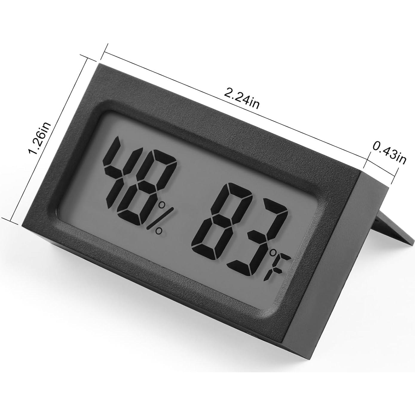 Higrómetro Digital SEISSO con Pantalla LCD - 4 Paquete