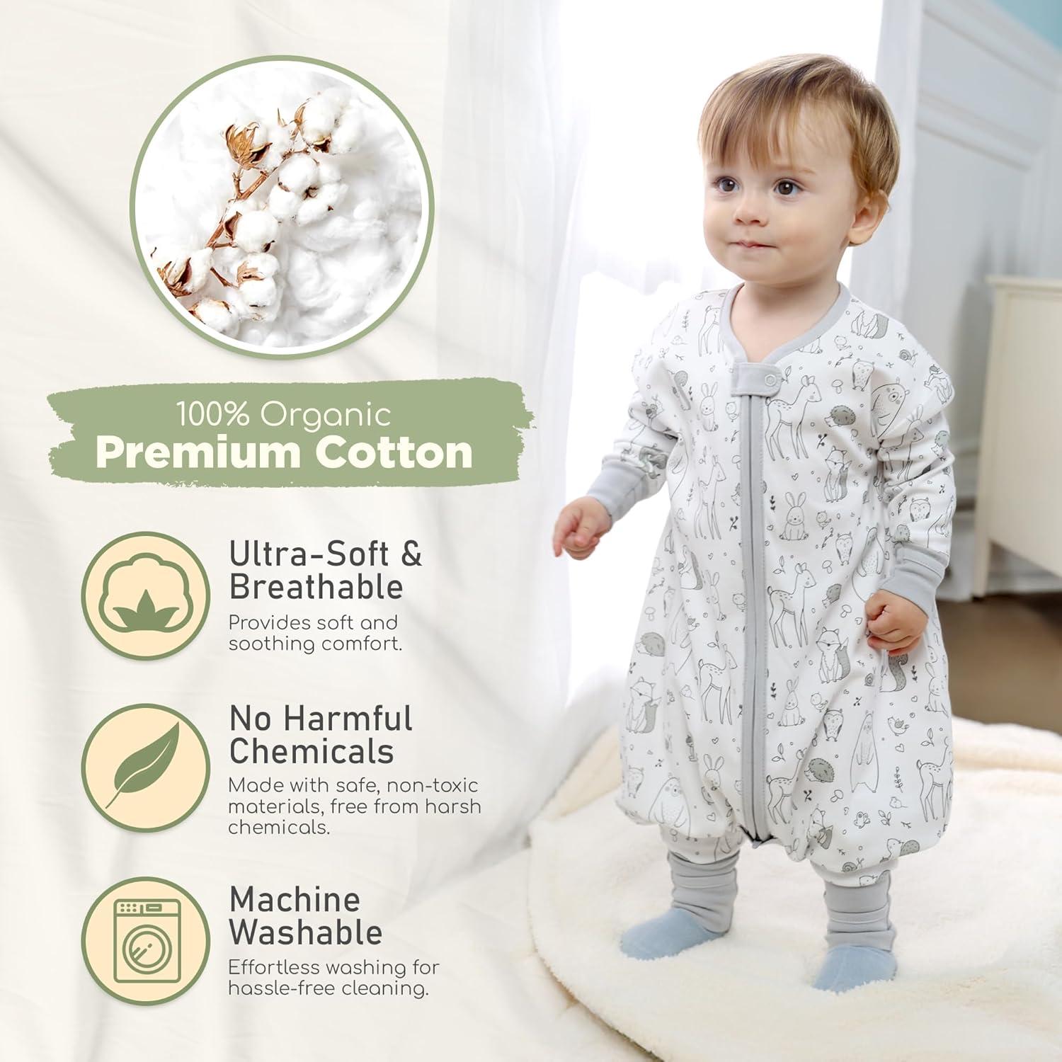 Saco de dormir Mama Cheetah 0.5 TOG para bebés 6-18 meses