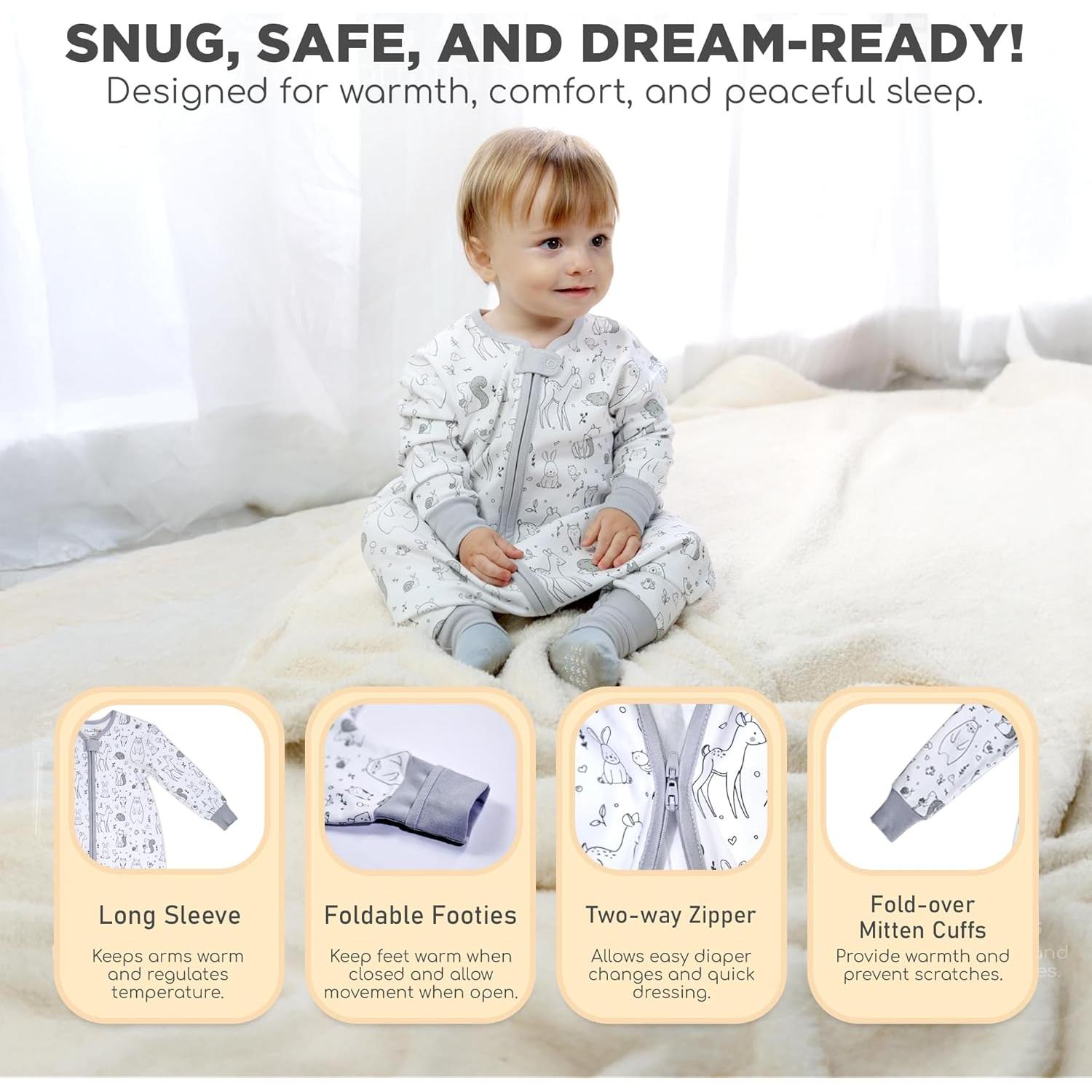 Saco de dormir Mama Cheetah 0.5 TOG para bebés 6-18 meses