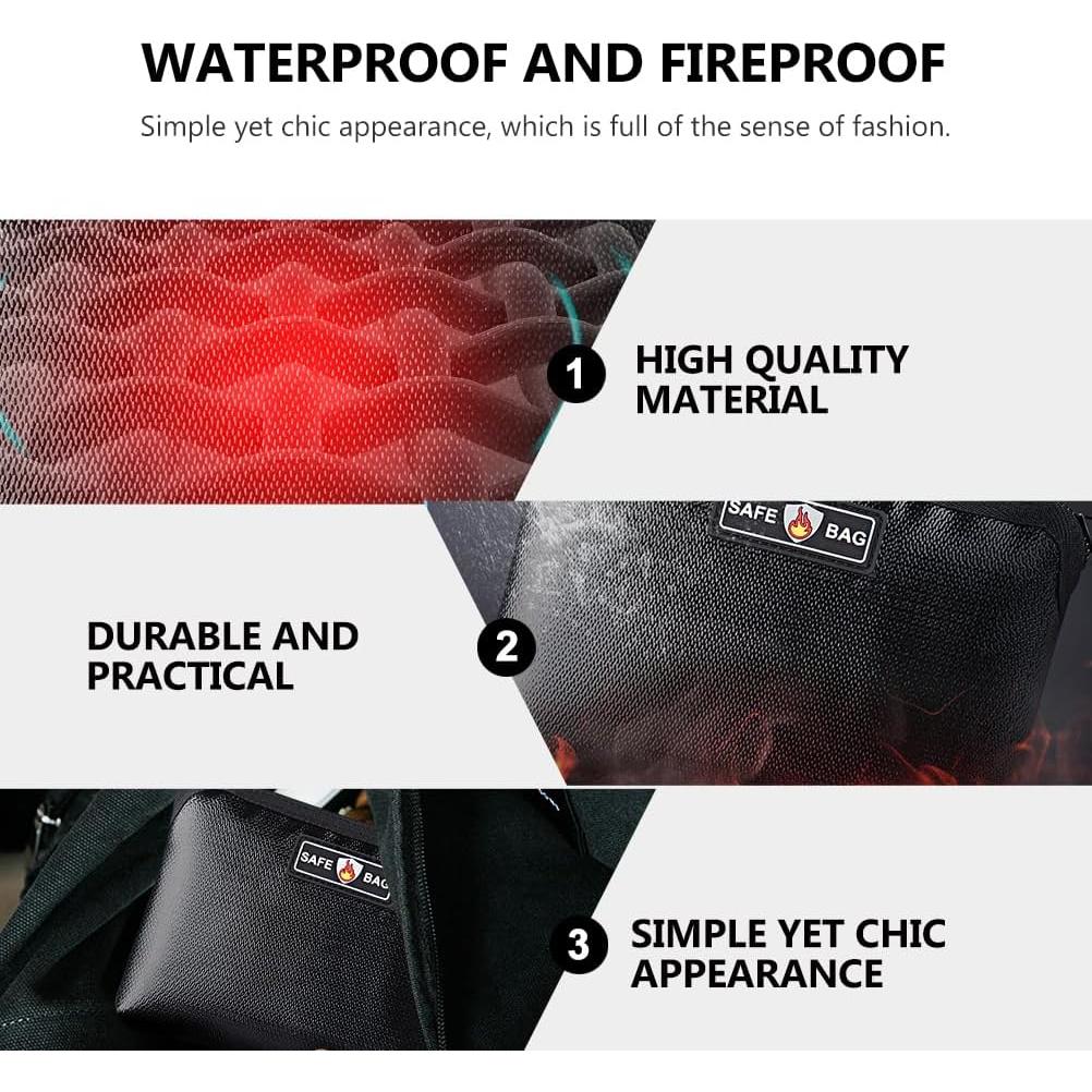 Bolsa a Prueba de Fuego DOITOOL 17x12cm para Efectivo
