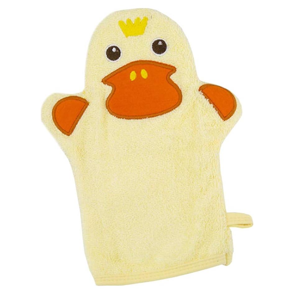 Mitón de Baño Topwon para Bebés Pato 100% Algodón Suave