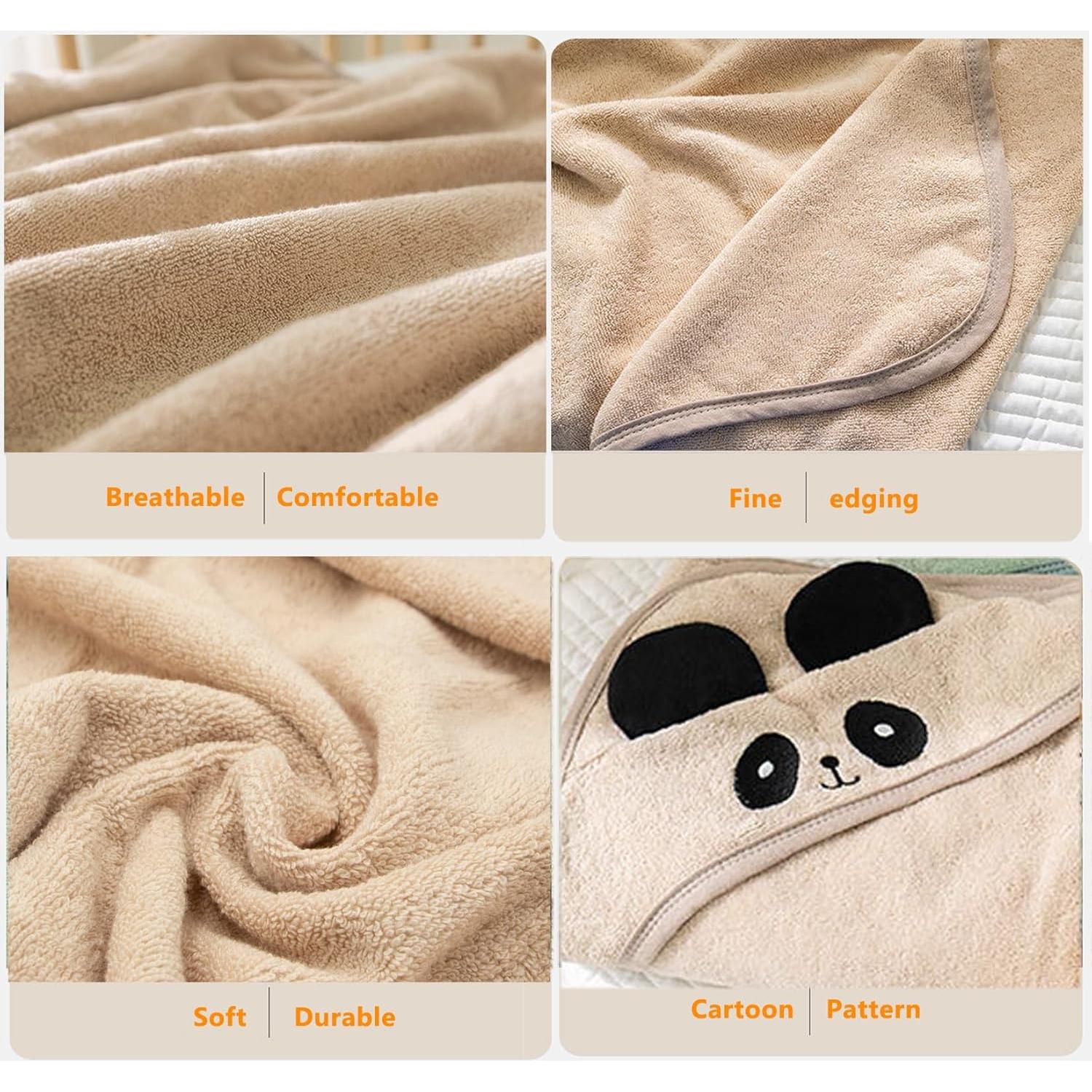 Toalla de Baño para Bebé ROMASA con Capucha 89x89 cm Algodón