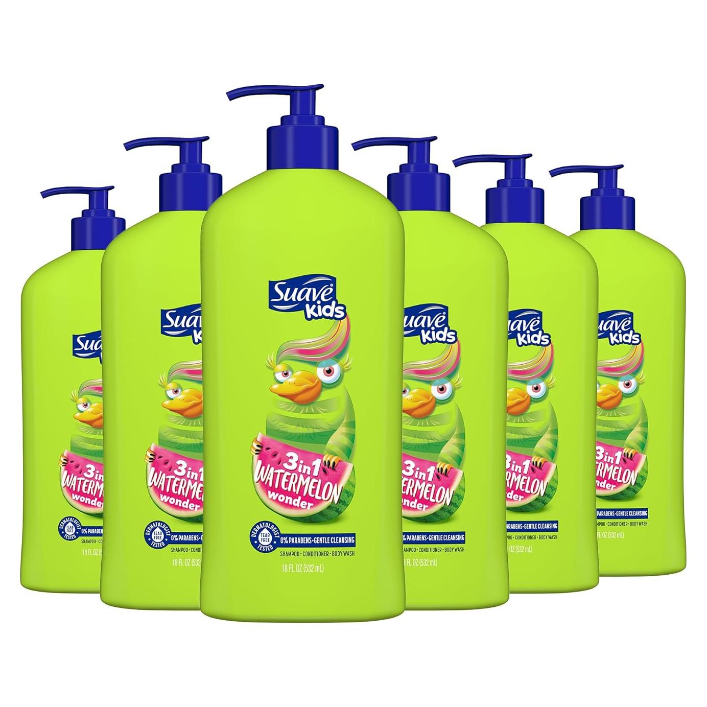 Suave Kids 3 en 1 Gel de Ducha, Champú y Acondicionador 532ml