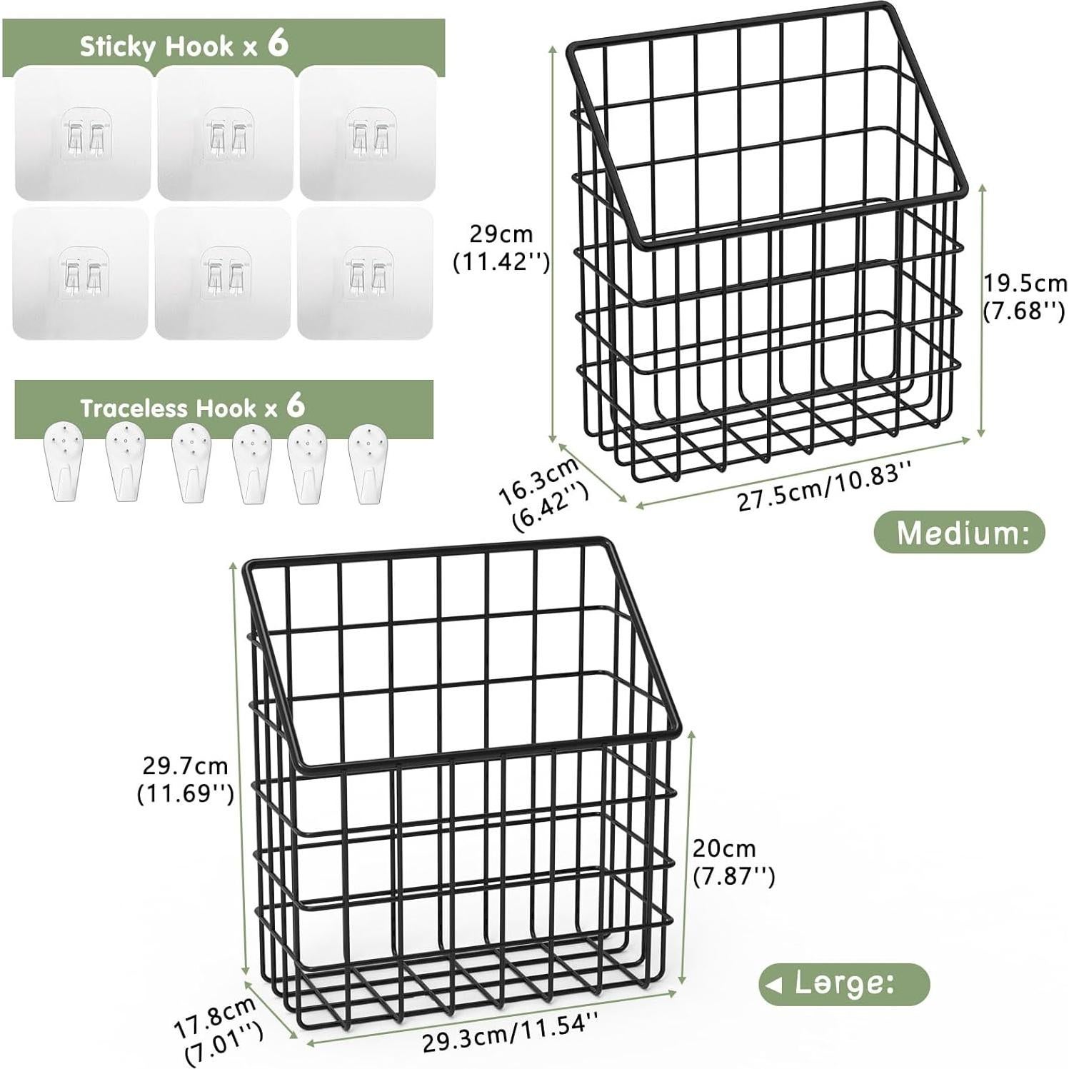 Organizador de Juguetes de Baño Greentainer - 2 Piezas Metal Negro