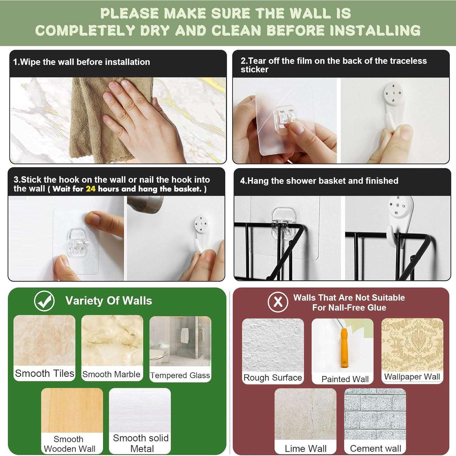 Organizador de Juguetes de Baño Greentainer - 2 Piezas Metal Negro