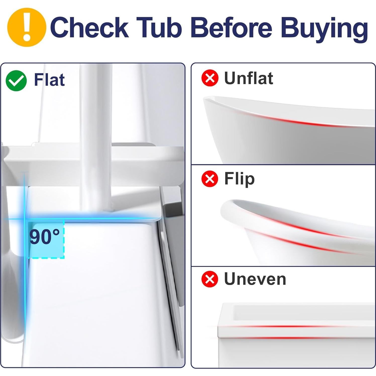 Barra de Agarre Niffgaff para Bañera, Seguridad Antideslizante